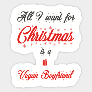 All I Want For Christmas Sticker